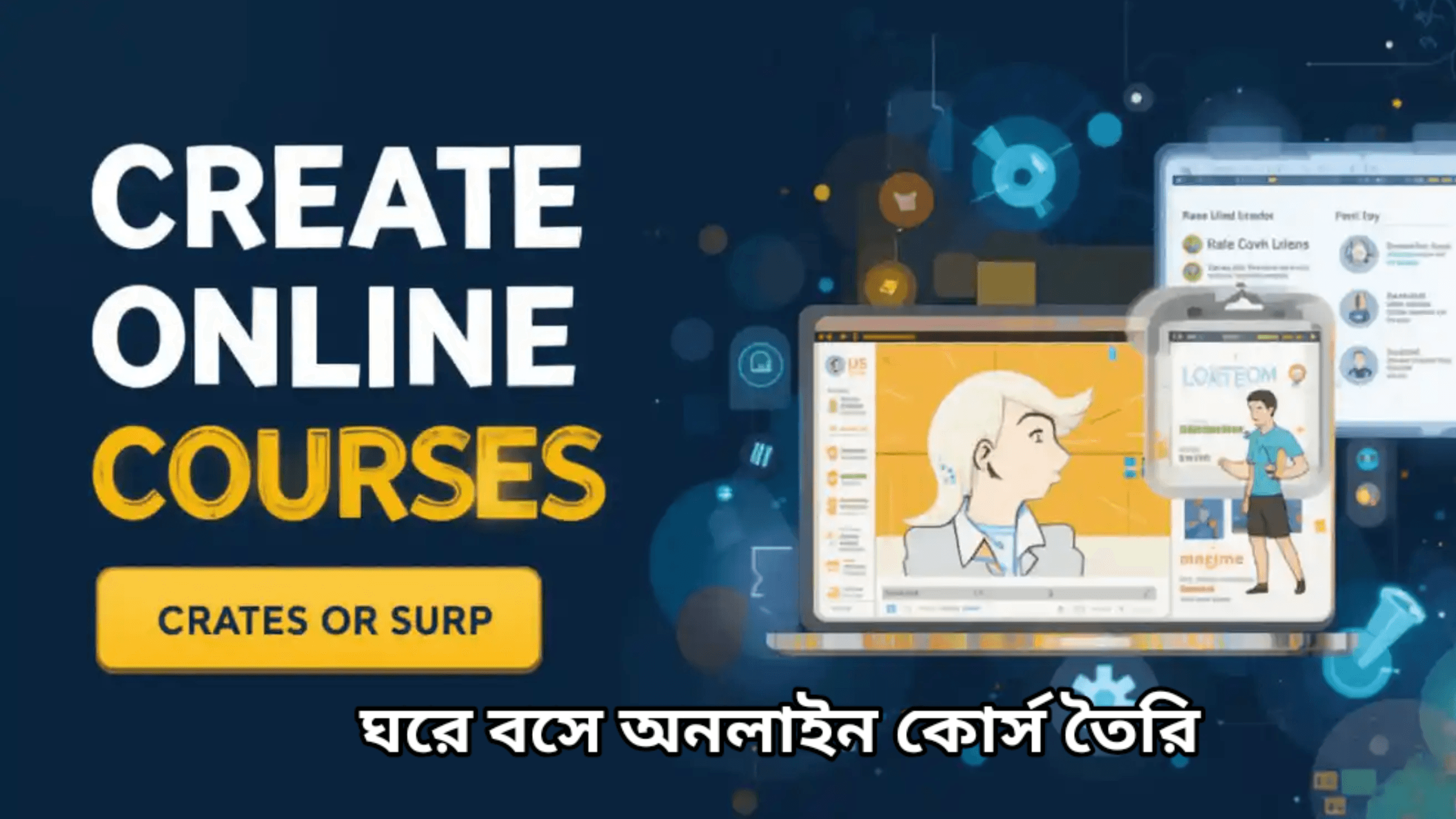 ঘরে বসে অনলাইন কোর্স তৈরি